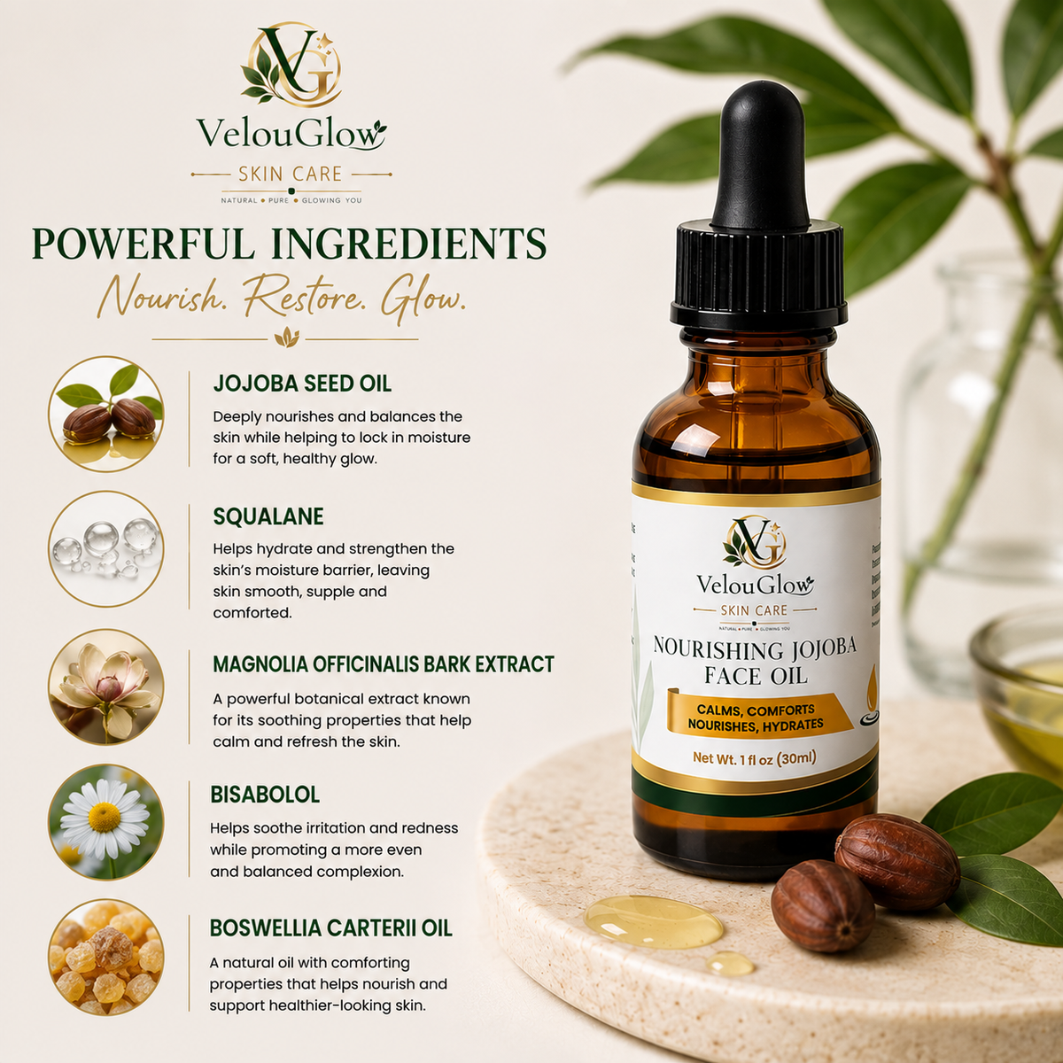 Nourishing Jojoba Face Oil
